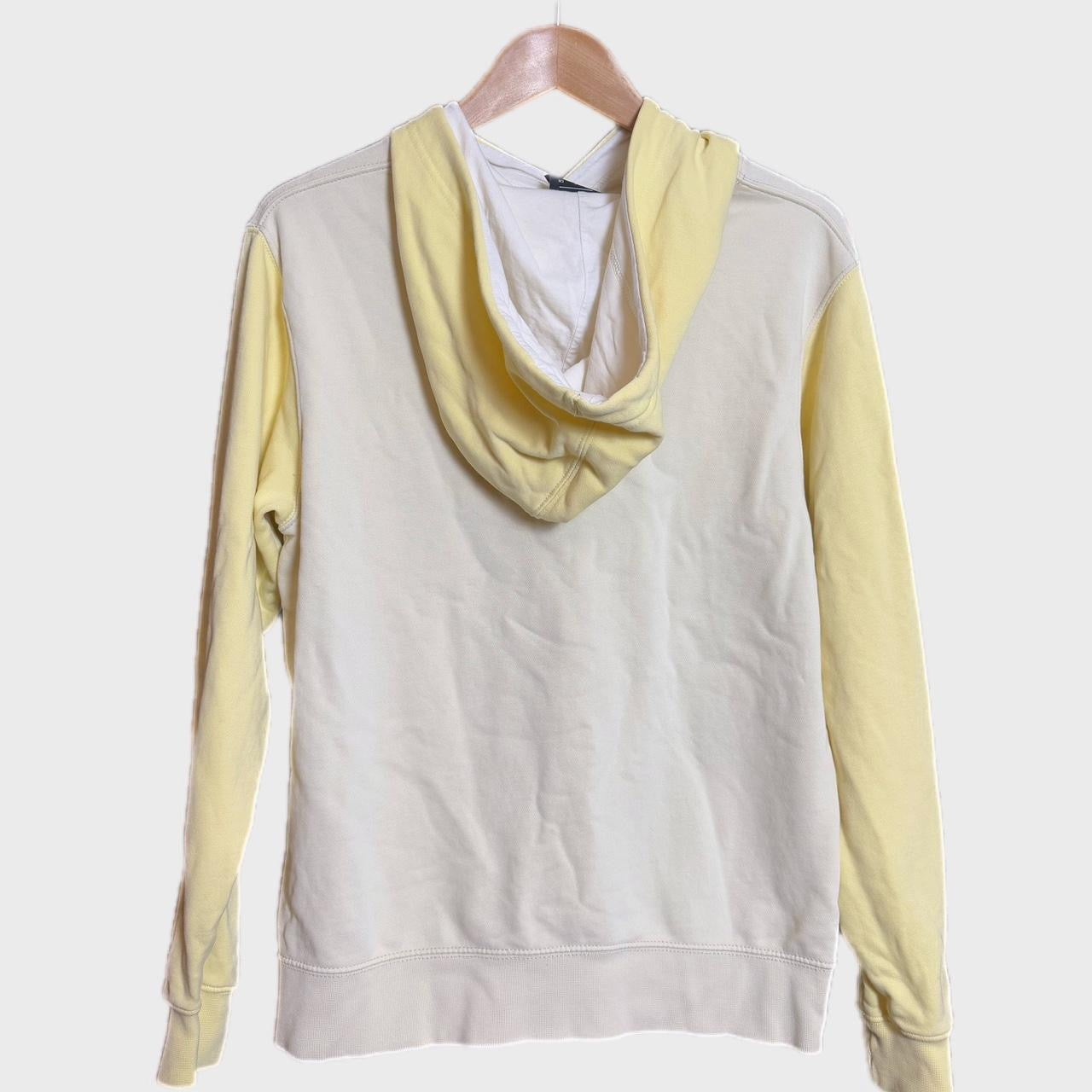 Nike Women’s Colour Block Hoodie Medium Buttermilk Yellow Unisex - M