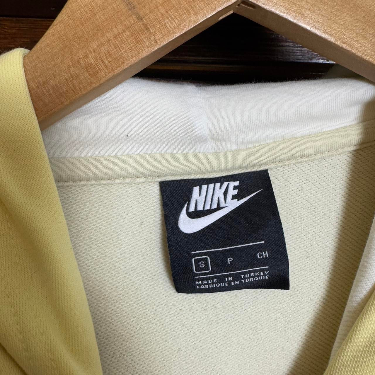 Nike Women’s Colour Block Hoodie Medium Buttermilk Yellow Unisex - M