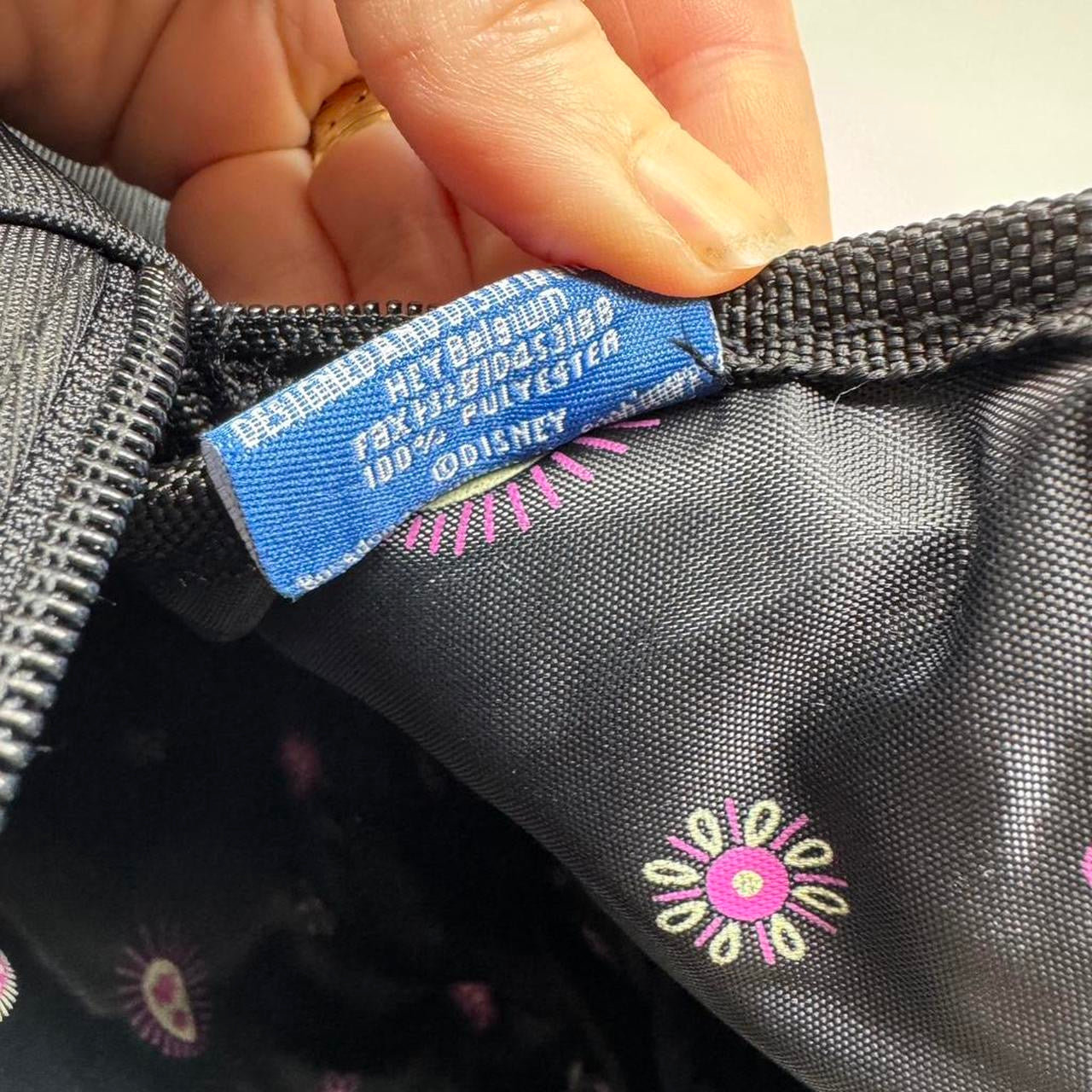 90s Vintage Black Winnie The Pooh Disney Embroidered Paisley Eeyore Backbag Bag