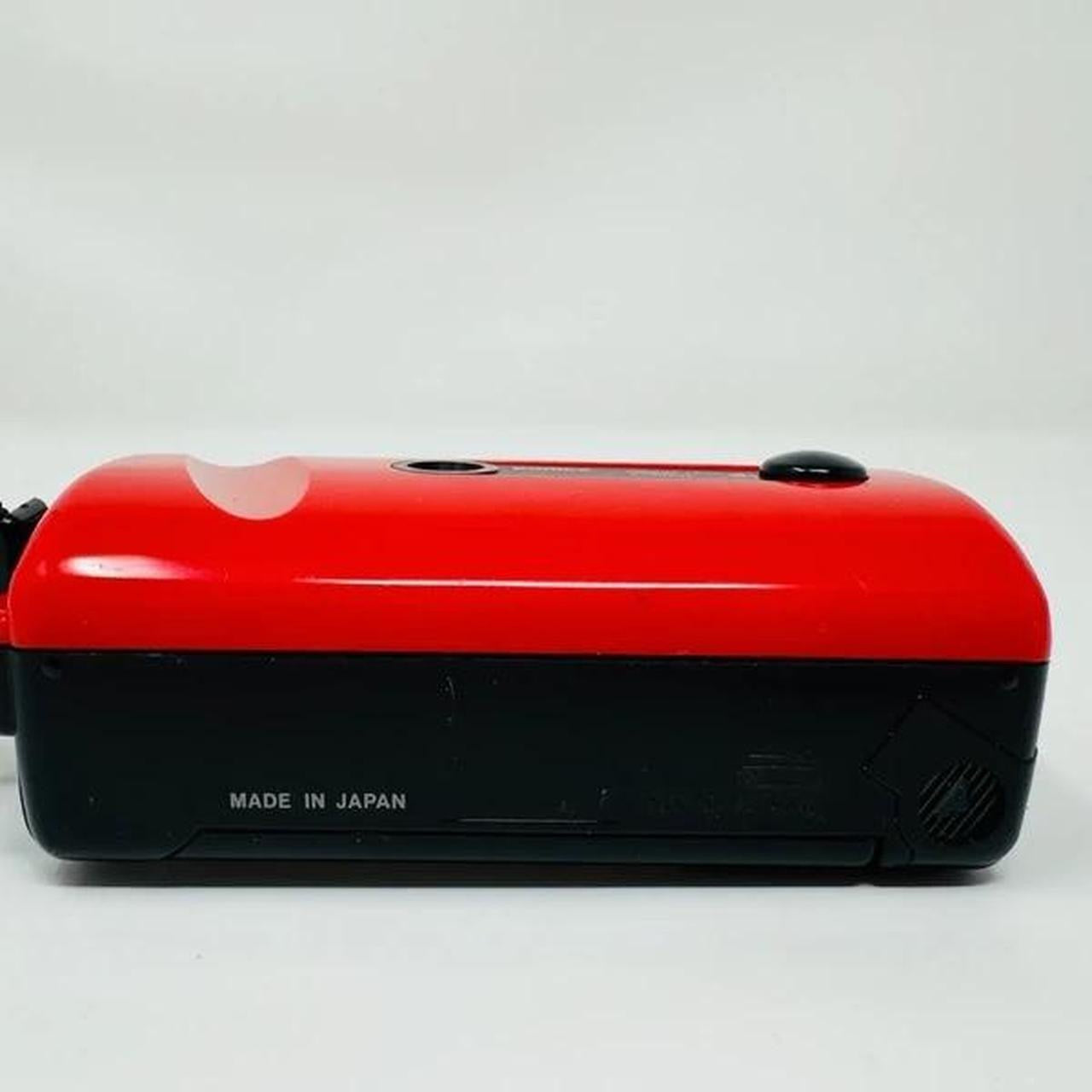 Konica EFP-J 35mm Film Camera Red Compact Point & Shoot Vintage