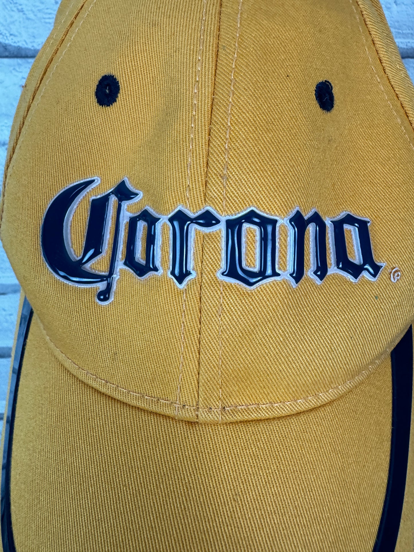 Vintage 2006 Corona Yellow Embroidered Baseball Cap Hat - Unisex One Size