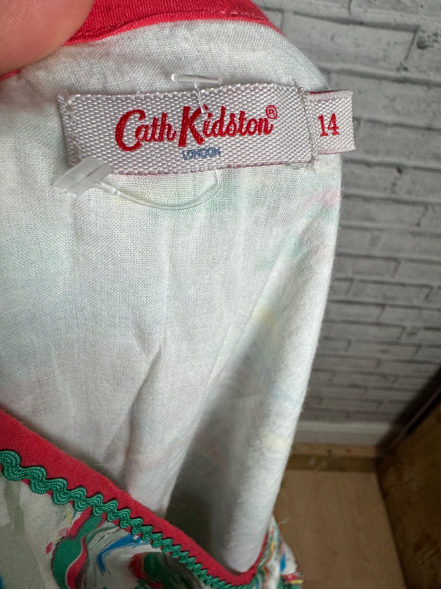 Cath Kidston Countryside Farm Fields Retro Tea Day Dress - Size 14