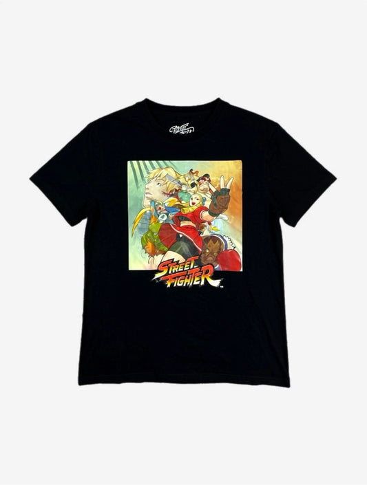 Street Fighter Capcom Graphic Print Retro T-Shirt Tee - Mens L - Gaming 90s Y2K