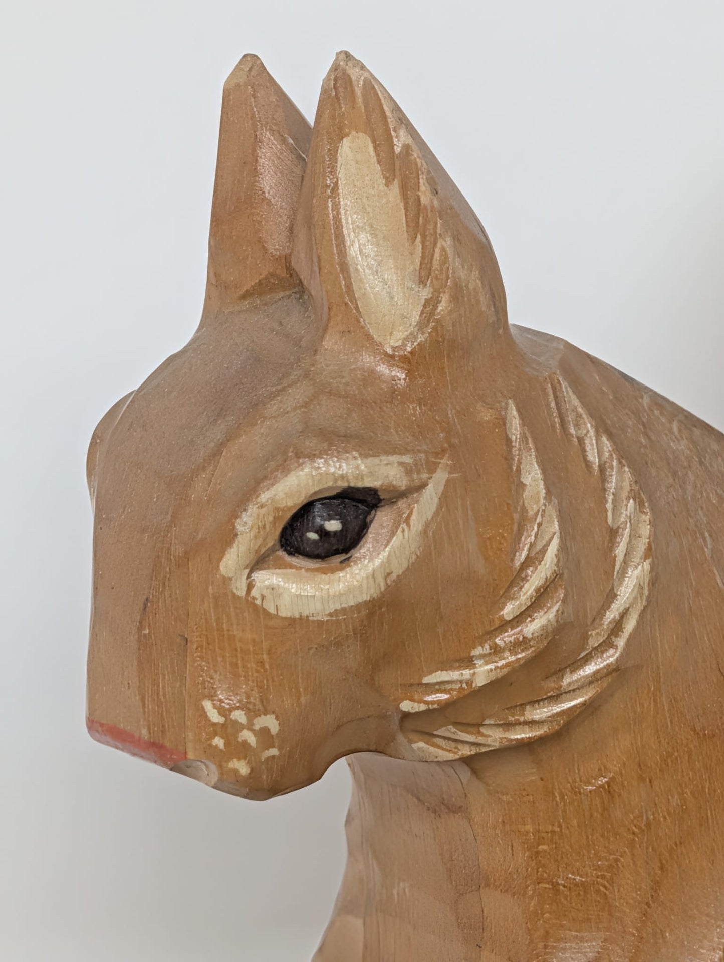 Vintage German Hand Carved Wooden Squirrel Nutcracker Rhönholzschnitzerei Johann Weih GmbH