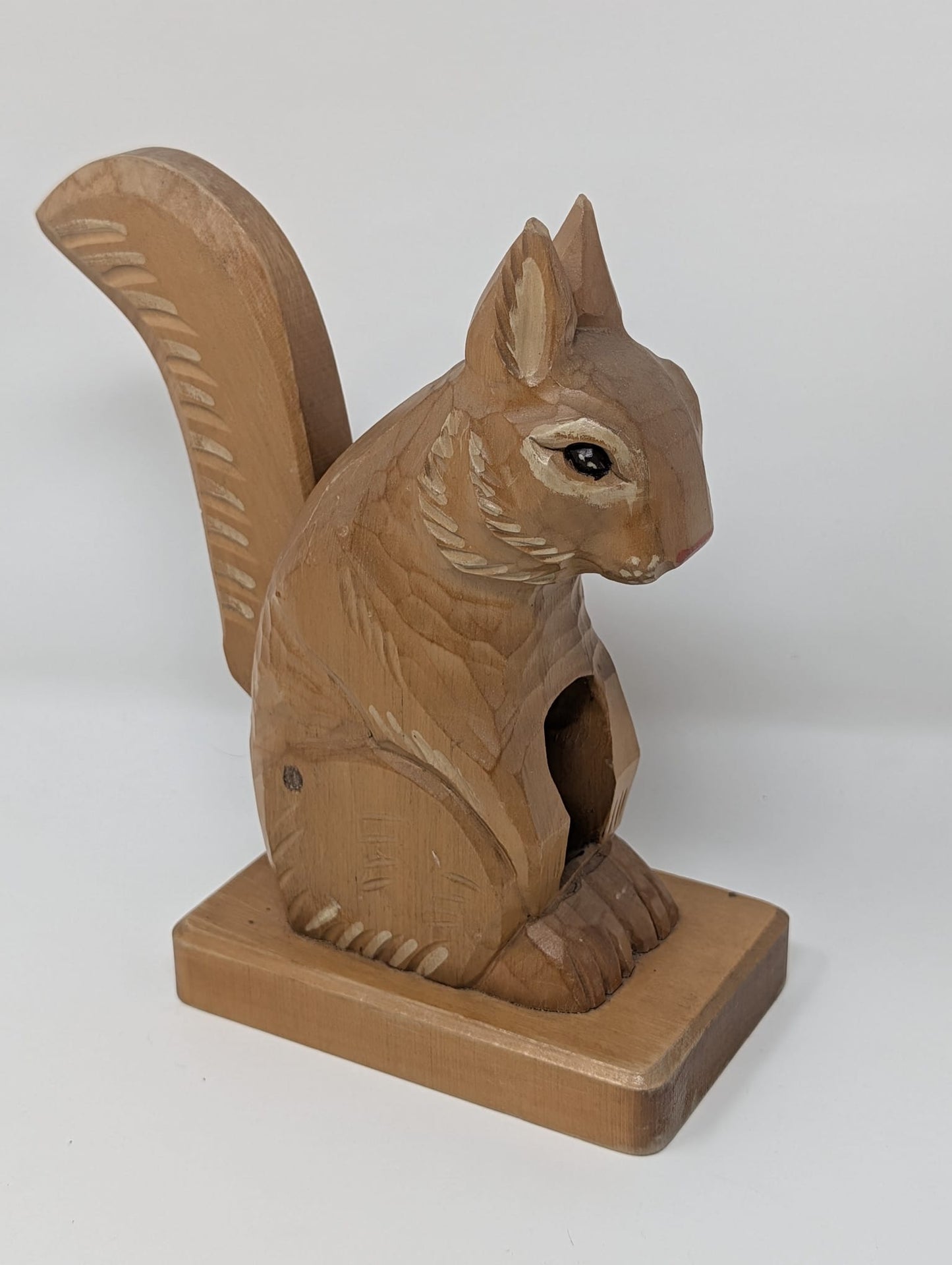 Vintage German Hand Carved Wooden Squirrel Nutcracker Rhönholzschnitzerei Johann Weih GmbH