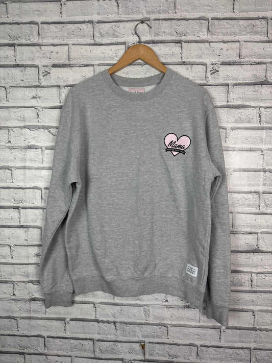 The Tired Mama Collection - Mama You’ve Got This - Applique Heart Patch Badge Sweatshirt