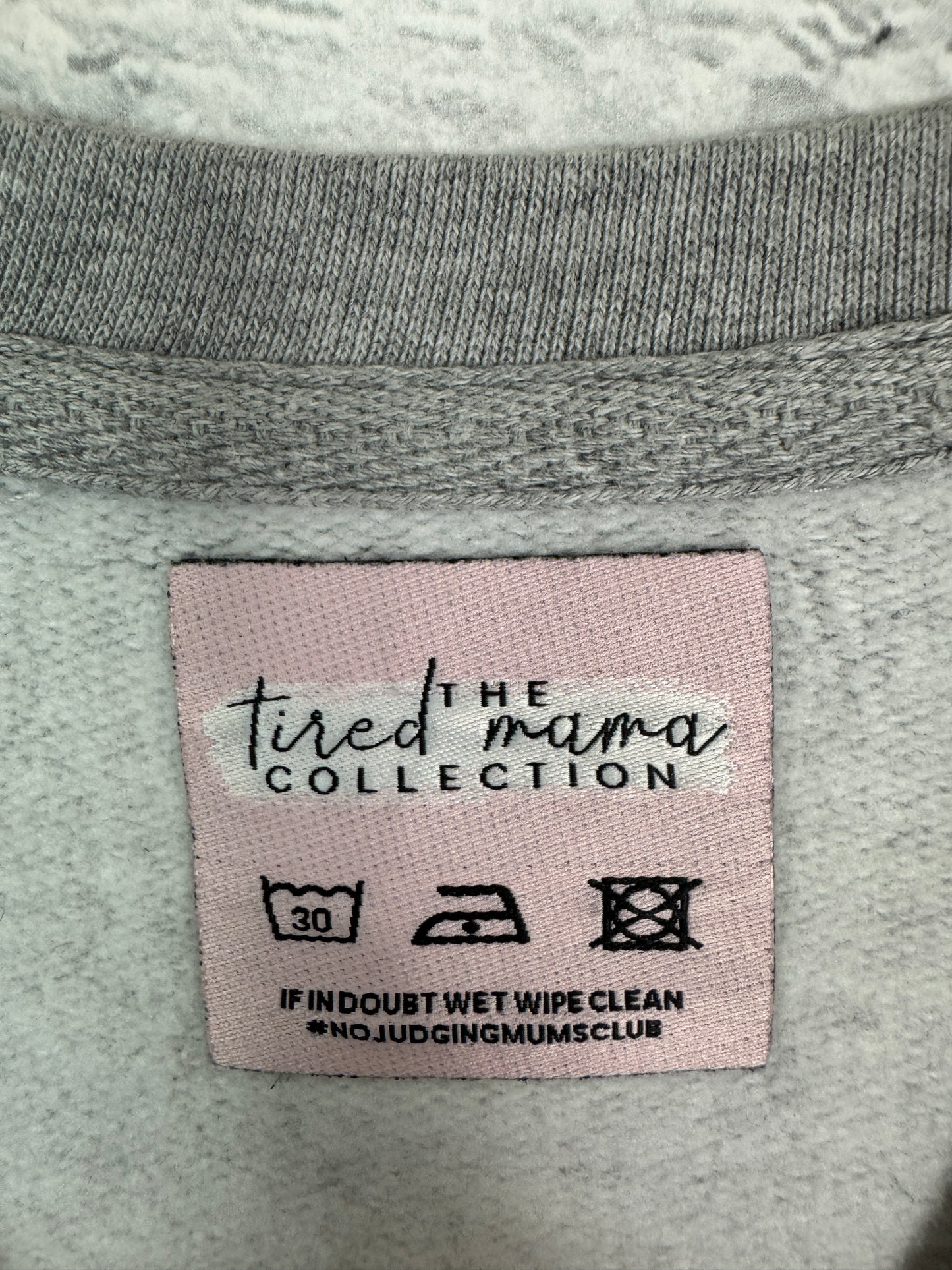 The Tired Mama Collection - Mama You’ve Got This - Applique Heart Patch Badge Sweatshirt