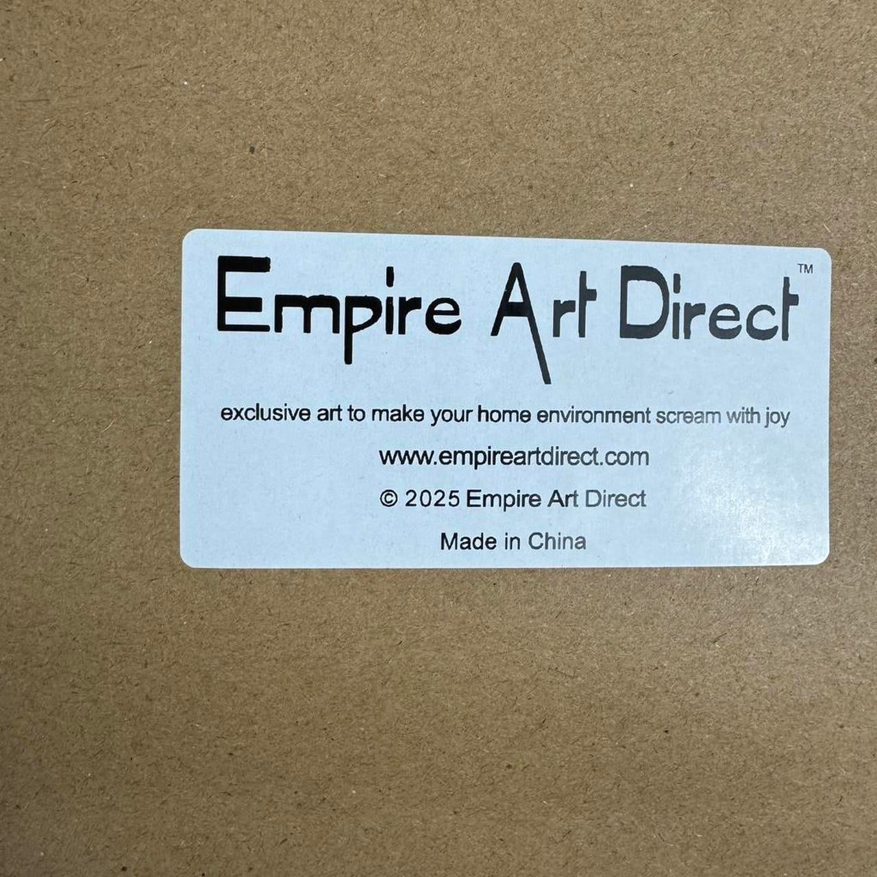 Empire Art Mona Lisa Graffiti Kitsch Yellow Framed Portrait Picture Painting