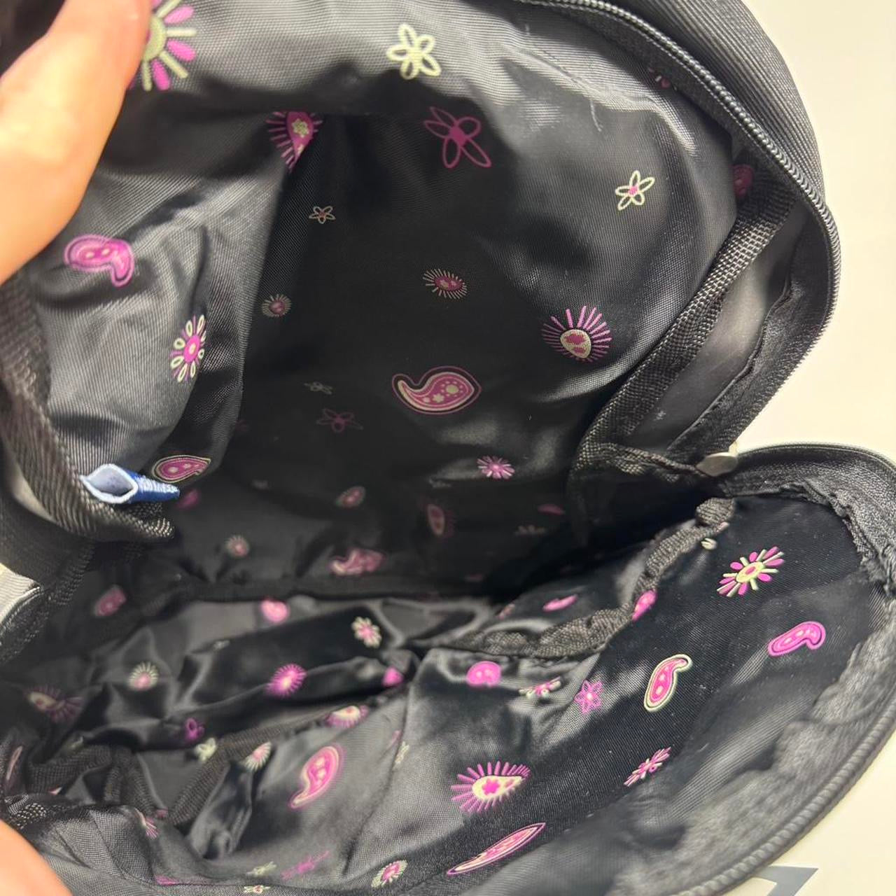 90s Vintage Black Winnie The Pooh Disney Embroidered Paisley Eeyore Backbag Bag