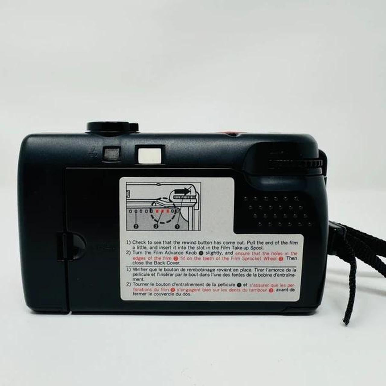Konica EFP-J 35mm Film Camera Red Compact Point & Shoot Vintage