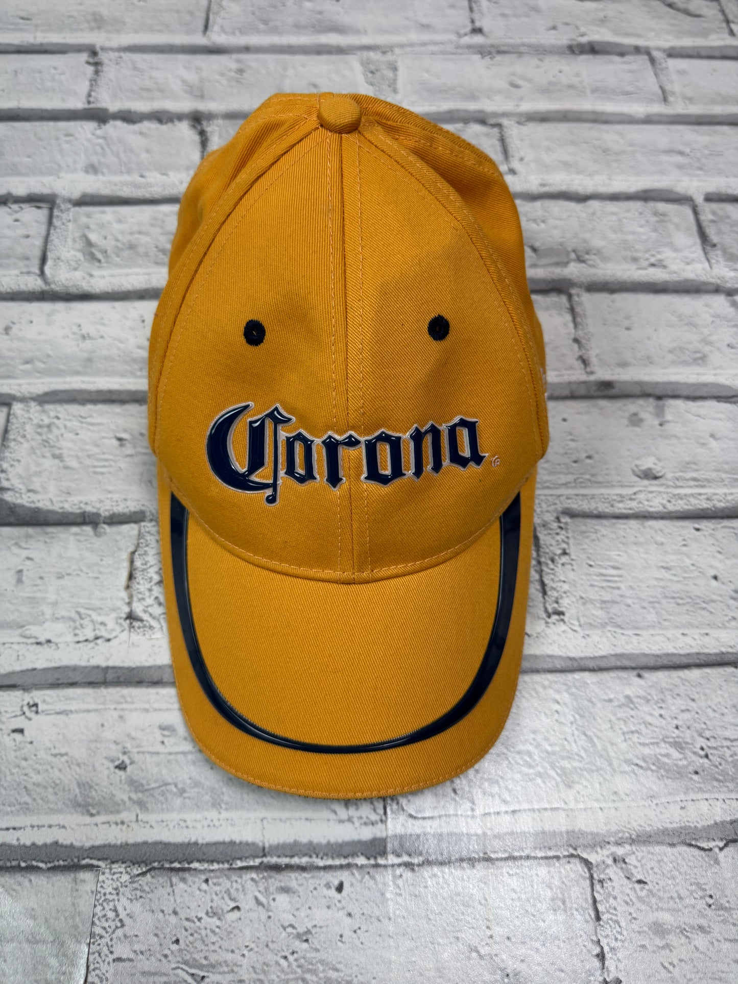 Vintage 2006 Corona Yellow Embroidered Baseball Cap Hat - Unisex One Size
