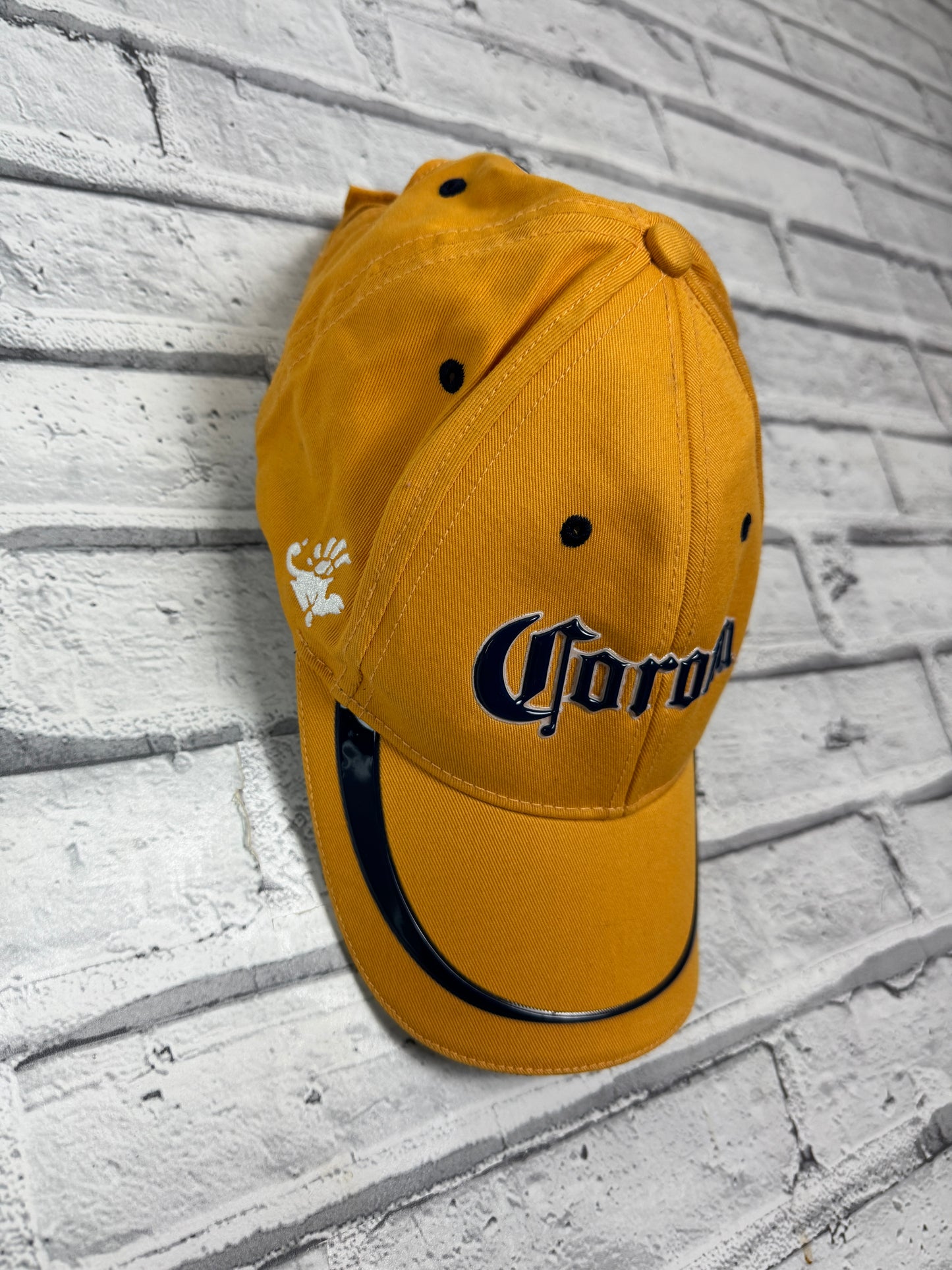 Vintage 2006 Corona Yellow Embroidered Baseball Cap Hat - Unisex One Size