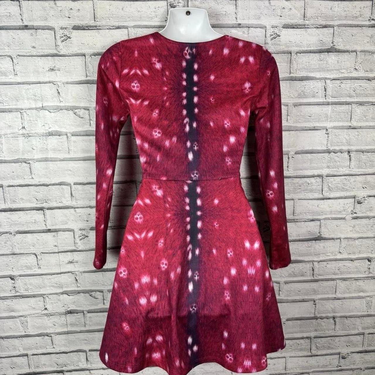 Iron Fist Deerly Skull Fit and Flare Skater Dress Goth Alt - Size S - U.K. 8/10