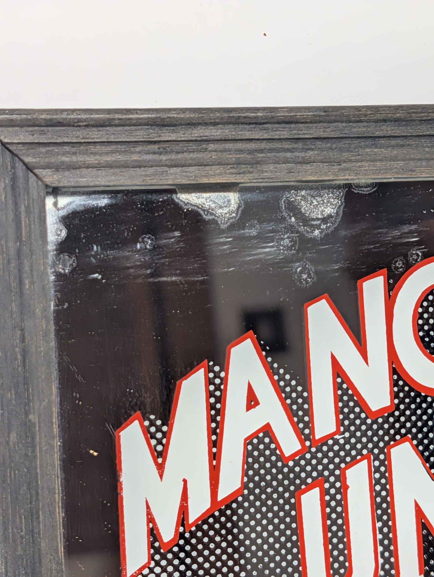 Manchester United Football Club 'The Greatest' Picture Mirror Vintage Retro